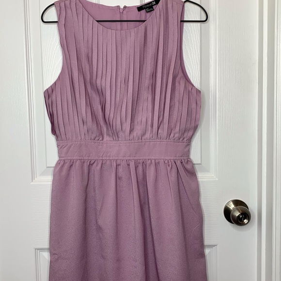 Forever 21 Lilac Purple Mini Dress Sz Small - Picture 7 of 10